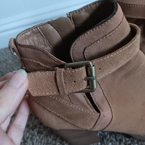 Sam Edelman Suede Leather Ankle Booties - Picture 7 of 14